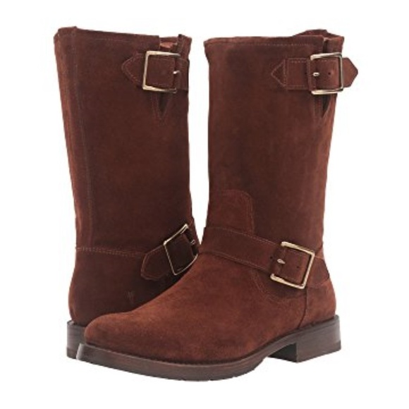 Frye Natalie Mid Engineer Boots - Picture 1 of 8